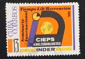 CUBA Sc# 1175  RECREATION & LEISURE SEMINAR 13c EARTH  EMBLEM  1966  used / cto