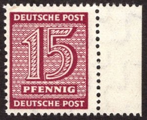 1945, Germany, West Saxony, 15pf, MNH, Sc 14N8