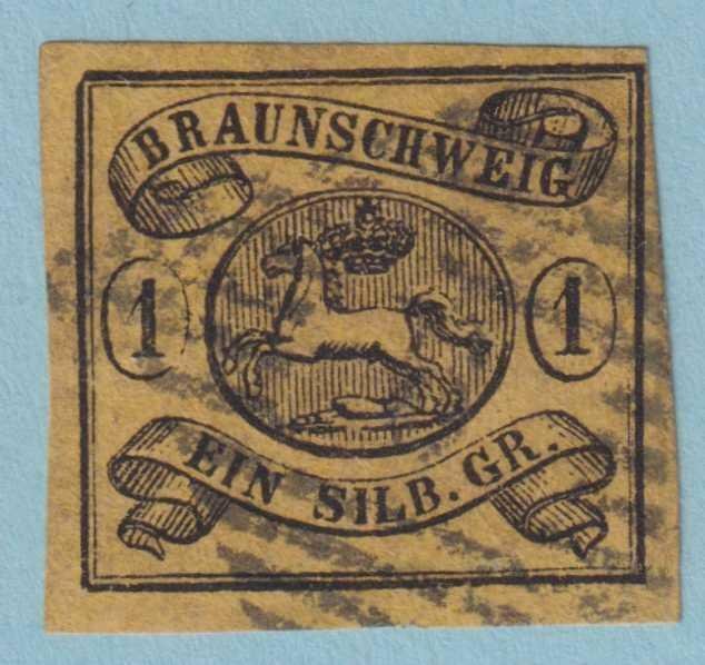 GERMAN STATES - BRUNSWICK 7  USED - NO FAULTS VERY FINE! - NTR