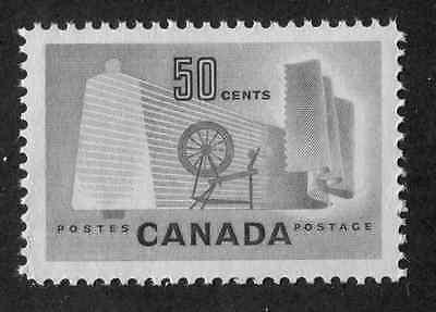 Canada #334iv 50c Pale Green Textiles 1953 Karsh Issue Sp...