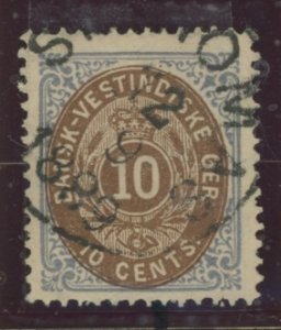 Danish West Indies (& U.S. Virgin Islands) #10 Used Single