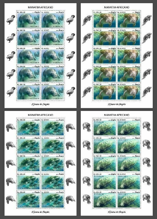Z08 IMPERF ANG190210c Angola 2019 Manatee MNH ** Postfrisch