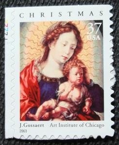 US #3820 MNH Booklet Single, Christmas, SCV $.75 L12 