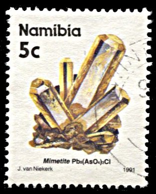 Namibia 676, used, Mimetite