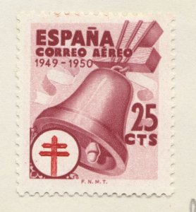 SPAIN TUBERCULOSIS FUND ISSUE 1949 25c MH* Stamp A29P15F32217-