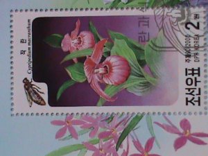 KOREA STAMP: 2001 KOREAN COLORFUL LOVELY AUGUST FLOWERS CTO-NH S/S SHEET