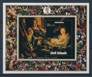 [114514] Cook Islands 1972 Art paintings Christmas Correggio Souvenir Sheet MNH