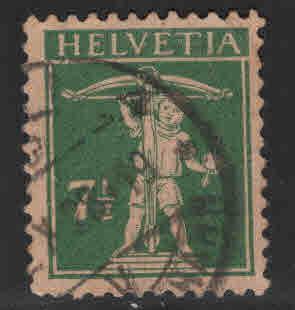 Switzerland Scott 163 Used william tell stamp