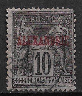 1899 France Office in Egypt 6 Peace and Commerce 10c used.