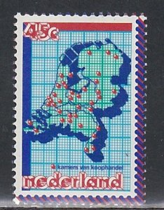 Netherlands # 589, Map of the Netherlands, Mint NH, 1/2 Cat.