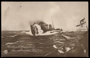 Austria 1916 WWI Navy Torpedoboat SM Boot SMB16 Pola KuK Feldpost Card 79360