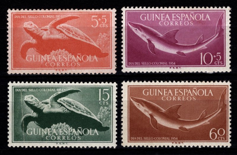 Spanish Guinea 1954 Colonial Stamp Day, Set [Unused]