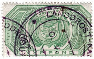 (I.B) Orange Free State Revenue : Duty Stamp £5