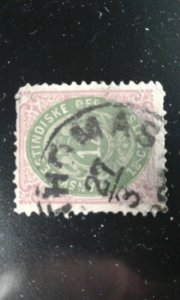 Danish West Indies #11 used clipped perfs e204 8528