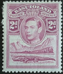 Basutoland #21 *MH* Single Alligator George VI