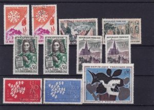 france 1961 mint never hinged  and used stamps  ref r14274