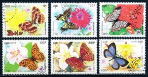 Cambodia #1175-1180 Short Set of 6 Butterflies CTO