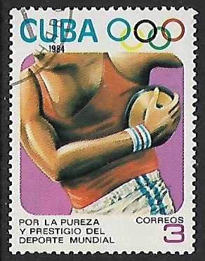 Cuba # 2718 - Olympics - Discus Throw - used....{R4}