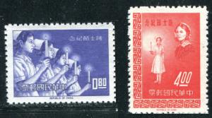 Rep. of CHINA -TAIWAN Sc#1406-07, NURSES DAY (1964) MNH