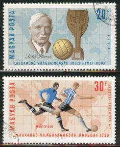 Hungary Scott 1772-703  Used CTO soccer stamps