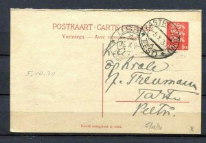 Estonia/Estland Postal Stationary Card U 5 addres line bold line under 4th 9405