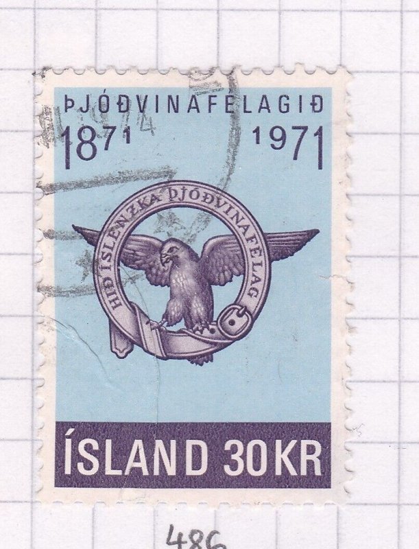 Iceland 1971 Patriotic Society 30k Fine Used SG 486 VGC