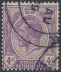 Straits Settlements    SC# 184   Used   wmk crown CA script  see details & scans