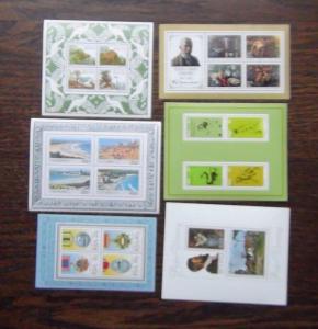 South Africa 1976 1985 Miniature Sheets MNH Medals Tourism Fossils Sport etc 