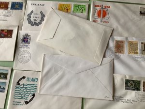 Iceland first day covers 16  items Ref A1929