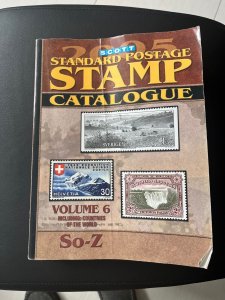 2005 Scott Standard Postage Stamp Catalogue Volume 6, SO-Z Book