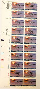 0391 - 50th Anniversary Sol Trans-Atlantic Flight Partial-Sheet - #1710, MNH