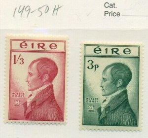 IRELAND #149-50 Mint Hinged, Scott $21.00