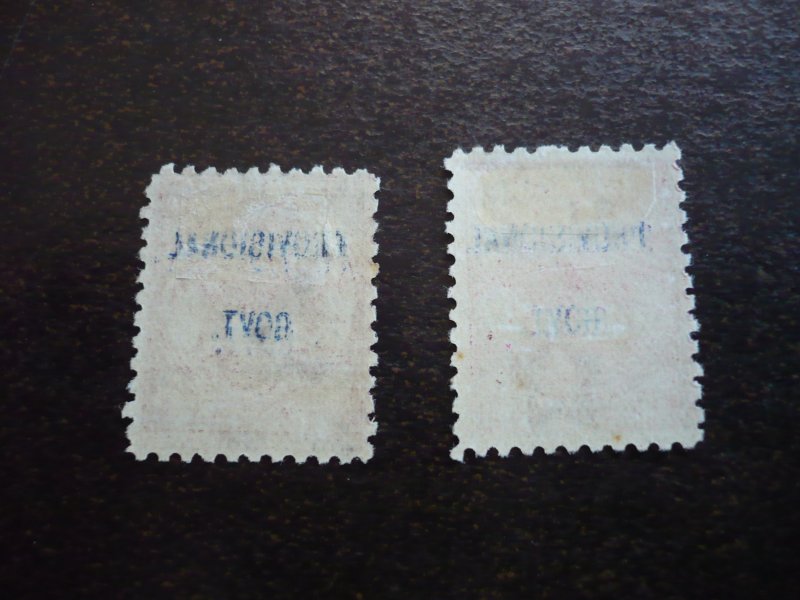 Stamps - Samoa - Scott# 36-37 - Mint Hinged Part Set of 2 Stamps