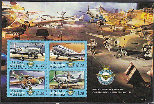 NEW ZEALAND 1992 RNZAF Museum Cinderella mini sheet MNH....................29030