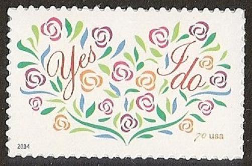 US 4881 Yes I Do 70c single MNH 2014