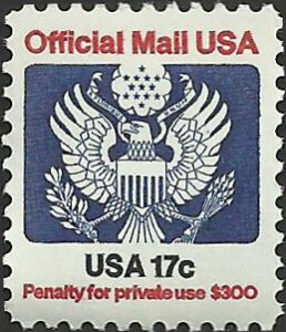 # O130 Mint Never Hinged ( MNH ) EAGLE HOLDING ARROWS AND BRANCH