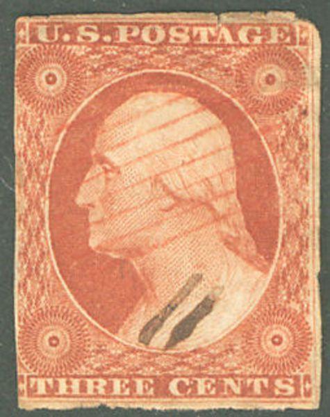 MALACK 10 Fine, red cancel, creases, low price ww0895