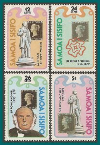 Samoa 1979 Rowland Hill, MLH  #513-516,SG551-SG554