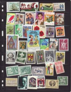 Lot of all different Worldwide Pesky Singles MNH