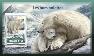 Polar Bears Animals Fauna Togo MNH stamp set