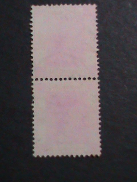 ​HONG KONG-1954 SC#196- 68 YEARS OLD-QUEEN ELIZABETH II -$2 PAIR-FANCY CANCEL