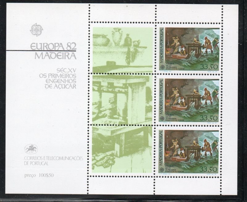 Portugal  Madeira Sc 81a 1982  Europa stamp sheet mint NH