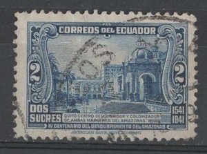 Ecuador # 403   Amazon Exploration  1942 (1) VF Used