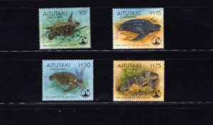 Aitutaki 513-16 Turtles 1995 MNH Complete Set K1XLC