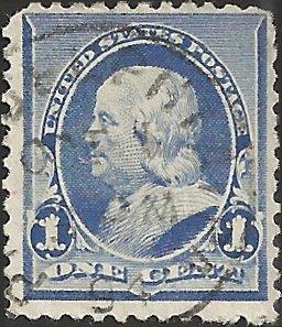 # 219 DULL BLUE USED BEN FRANKLIN SCV-0.75