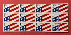 1991 Sc 2522a F-rate (29c) FIRST ATM PANE of 12 MNH plastic stamps