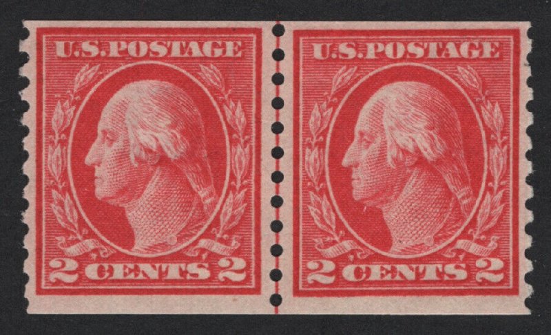 United States MINT Scott Number 444 GUIDE LINE PAIR  MNH  F-VF  - BARNEYS 