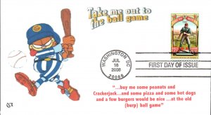 #4341 Take Me Out to the Ballgame QCR FDC