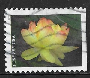 USA 5567: Yellow American Lotus, off paper, used, VF