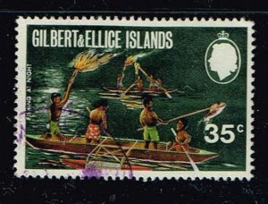 Gilbert and Ellice Islands 1971,Sc.#184 used, Night Fishing